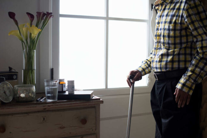 An,Elderly,Indian,Man,At,The,Retirement,House