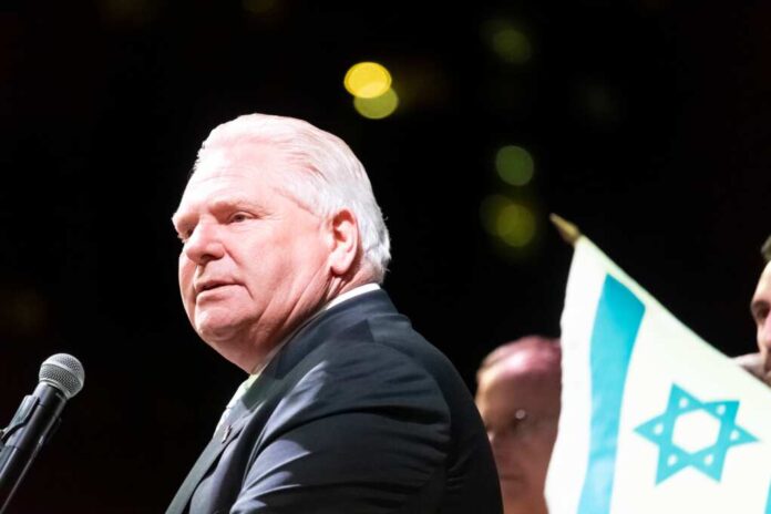 Toronto,Ontario,,Canadaoctober,9th,,2023:,Ontario,Premier,Doug,Ford,At