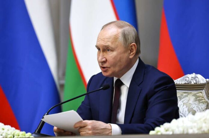 Tashkent,,Uzbekistan,,27,May,,2024.,Russian,President,Vladimir,Putin,During
