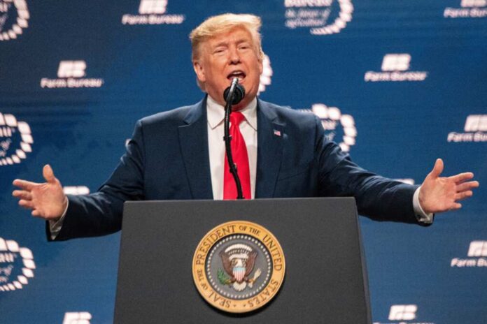 U.s.,President,Donald,Trump,At,The,101st,American,Farm,Bureau