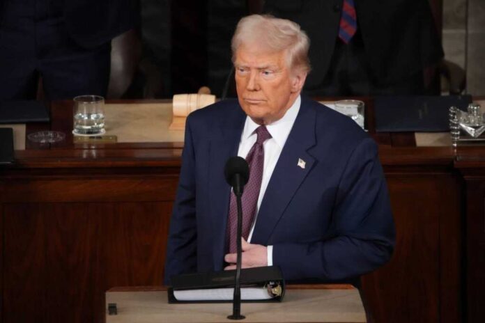U.s.,President,Donald,Trump,Addresses,A,Joint,Session,Of,Congress