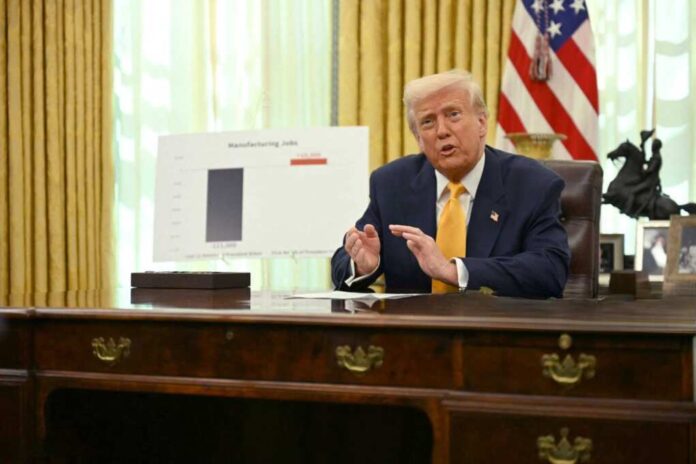 Us,President,Donald,Trump,Speaks,From,The,Oval,Office,Of