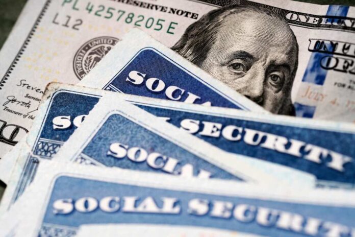 Several,Social,Security,Cards,On,A,Us,United,States,One