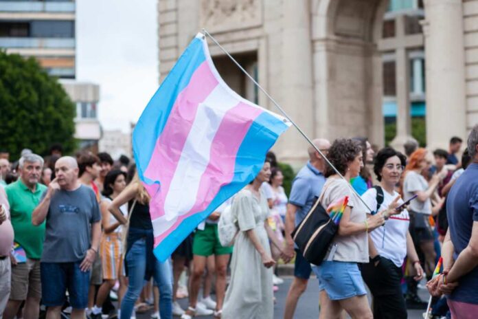 Transgender,Flag,Having,Five,Horizontal,Stripes,Of,Three,Colorslight,Blue,