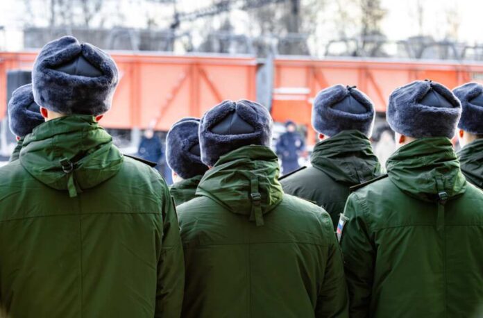 Russian,Soldiers.,Russian,Army,Recruits.,Russia,Ministry,Of,Defence,Emblem.
