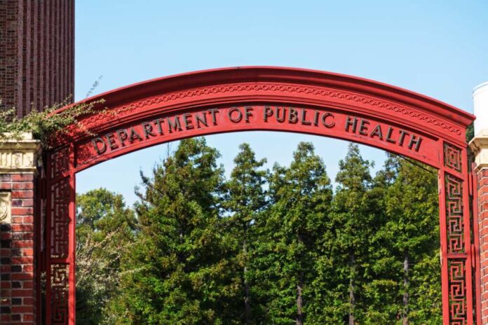 San,Francisco,Department,Of,Public,Health,Ornate,Red,Arch.-,San