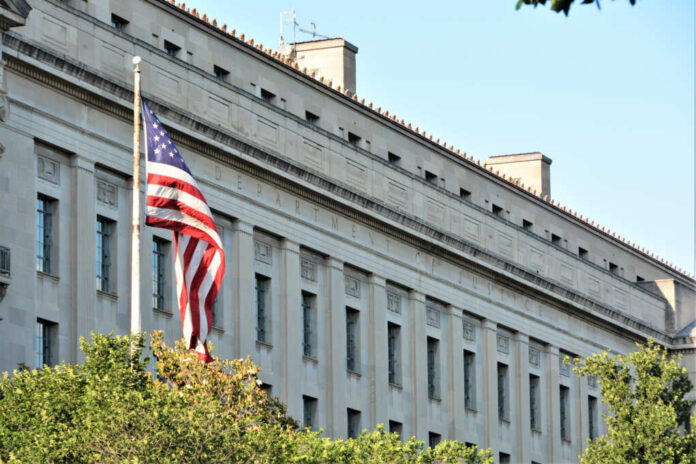 Washington,D.c.,Usa.,June,3,,2017.,Department,Of,Justice,Building
