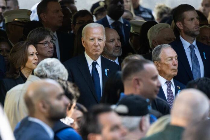 President,Joe,Biden,Attends,23rd,Anniversary,Commemoration,At,9-11,Memorial