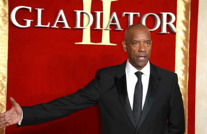 London,,United,Kingdom,-,November,13,,2024:,Denzel,Washington,Attends