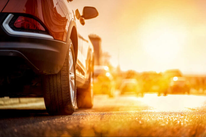 Sunset,In,The,City,,Summer,Sunset,On,The,Highway,Cars.
