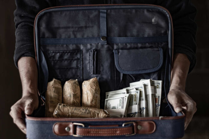 Drug,Trafficker,Holding,A,Lot,Of,Cash,On,Hand,And