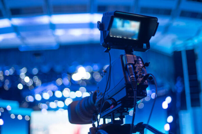 Studio,Camera,At,The,Concert.,Television,Shooting