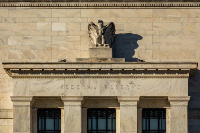 Partial,View,Of,The,Federal,Reserve,("fed"),Headquarters,Office,Building