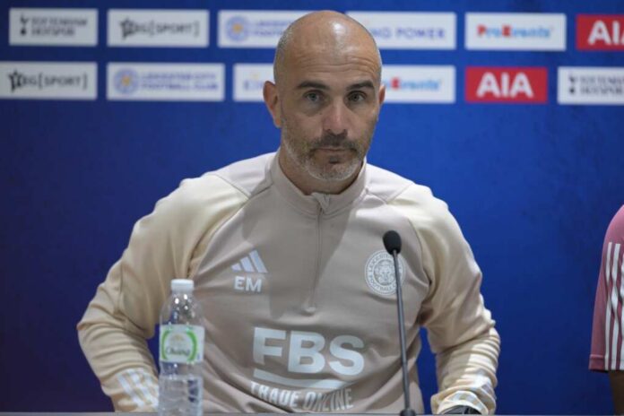Bangkok-thailand:22jul2023-enzo,Maresca,Manager,Of,Leicester,City,In,Action,During,Press