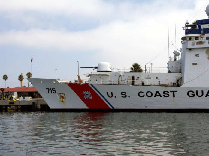 U.s.,Coast,Guard,Cutter,Showing,Armament