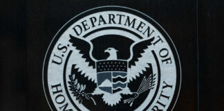 Seal of the U.S. Department of Homeland Security featuring an eagle and shield