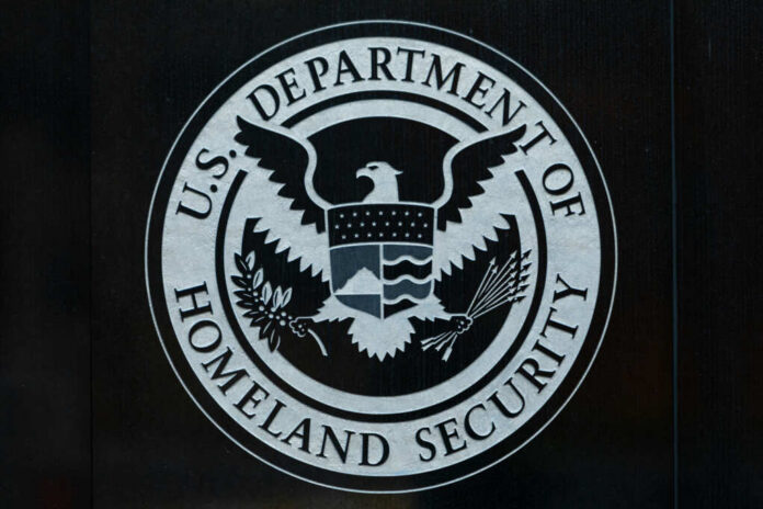 Seal of the U.S. Department of Homeland Security featuring an eagle and shield