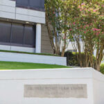 Exterior view of the Southern Poverty Law Center building with landscaping