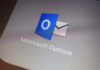 Close-up of the Microsoft Outlook email application icon