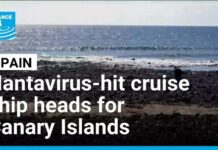 Hantavirus-hit cruise ship heads for Canary Islands to