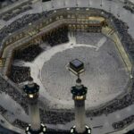 Timelapse of Muslim pilgrims circling Kaaba in Mecca ahead of Hajj