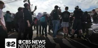 Pepper spray deployed at ICE protest outside Delaney Hall