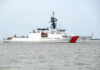 6,000 Pounds of Cocaine Seized – Massive Hit! U.S. Coast Guard patrol vessel navigating through the ocean