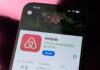 Airbnb app interface displayed on a smartphone screen