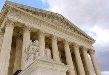 Supreme Showdown Shakes School Sports Supreme Court building with columns and statue
