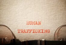 Trafficking Bombshell? Evidence Missing Typewritten text reading 'HUMAN TRAFFICKING' on paper