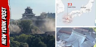 Powerful 7.1 Earthquake Rocks Japan as Buildings Topple and Walls Collapse