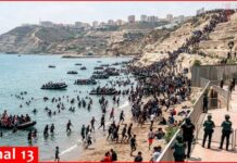 Humanitarian Chaos Hits Spain’s Gate Crowd breaks through border from Spanish territory of Ceuta from Morocco