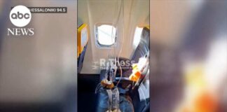 Man nearly sucked out of window on Ryanair flight