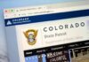 Colorado State Patrol website open in a browser tab