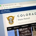 Colorado State Patrol website open in a browser tab