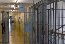 Diaper Saga Meets Domestic Violence Twist Prison corridor with barred doors