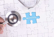 Inflated Victory? Washington’s $42B Medicare Mirage A stethoscope next to a puzzle piece labeled 'Medicaid'