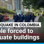 A 7.4-magnitude earthquake shakes Colombia and Ecuador, prompting people to evacuate buildings