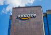 Amazon Allowed to do WHAT in Texas?! Amazon logo on modern office building facade