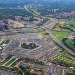 The Pentagon building seen from above