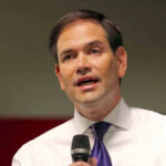 Hostage Label Ups Pressure On Tehran Marco Rubio speaking with a microphone