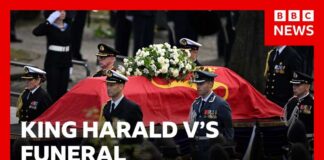 Funeral held for Norway's King Harald V in Oslo | BBC News