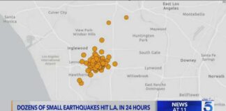 More than 80 small earthquakes rattle Southern California