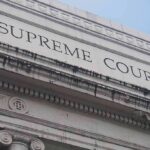 Supreme Court building facade with classical columns
