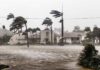 Relentless Flooding Traps Northeast Again Houses battered by hurricane winds and flooding