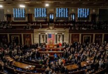 Epstein Ties Rattle Key Senate Decision U.S. House chamber with lawmakers gathered before a session