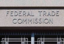 Federal Trade Commission building sign on stone facade